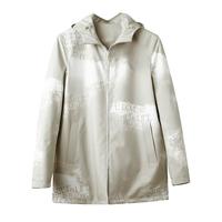 威可多(VICUTU)男士风衣潮流休闲连帽外套VRS21142931 灰绿色 175/92A