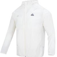 阿迪达斯 adidas春季运动服训练舒适透气皮肤衣休闲夹克时尚轻薄梭织连帽外套