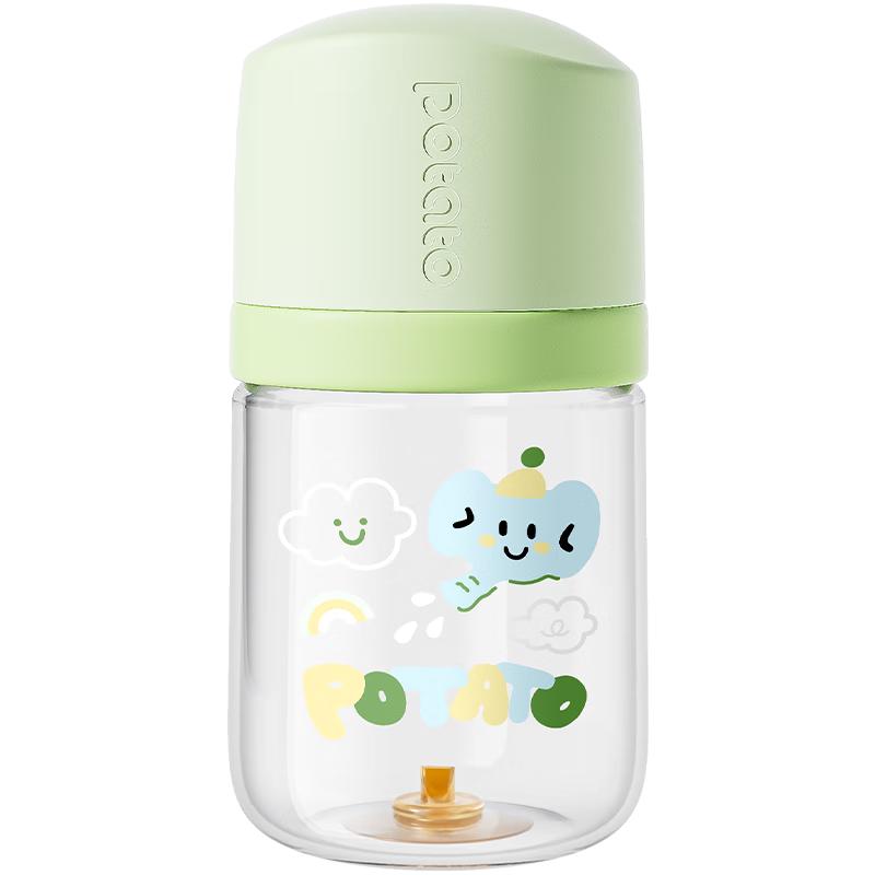  potato/小土豆 防胀气 婴儿奶瓶 温奶垫  青提绿 120-199mL 0-3个月