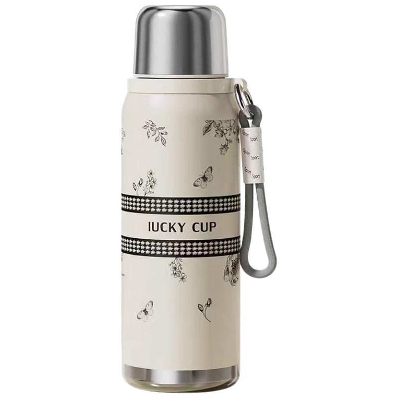 白色【316抑菌+温显+茶隔】 600ml