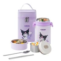 泰福高（TAFUCO）保温饭盒桶316不锈钢三丽鸥库酷洛米焖烧杯饭盒便携小巧T2023 酷洛米/316不锈钢/包+餐具 1100ml