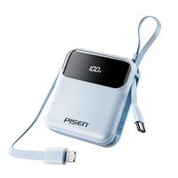 品胜充电宝自带双快充线22.5W超级快充便携小巧10000mAh大容量移动电源适用苹果16华为小米手机 蓝 【22.5W双线|小巧1万毫安】蓝