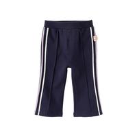 戴维贝拉(DAVE&BELLA)女童裤子休闲儿童长裤洋气宝宝裤子2025春装童裤幼儿喇叭裤 藏青色 90 cm(身高80-90cm)