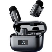 纽曼（Newmine）MC225无线领夹麦克风主播直播迷你收音麦户外采访短视频会议录音设备专业降噪收音器一拖二