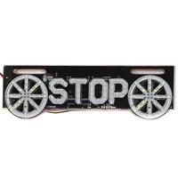 美蒂亚摩托车灯电动车灯踏板摩托车彩灯改装led尾灯防水爆闪七彩警示灯电摩尾灯转向刹车灯 双轮STOP彩灯