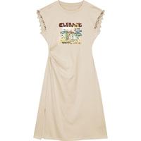 妖精的口袋 25新款印花抽褶连衣裙