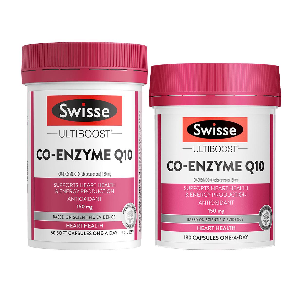 斯维诗 Swisse辅酶Q10胶囊150mg180粒*1+50粒*1强健心动力