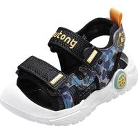  Mutong/牧童 防撞透气 儿童凉鞋  迷彩蓝 23