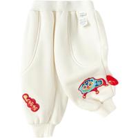 加绒儿童束脚裤婴幼裤子男童女童休闲裤春装宝宝服萌