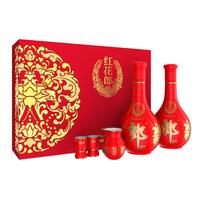 郎酒 红花郎红十 53度酱香型白酒   53度 500mL 1盒 双支礼盒装