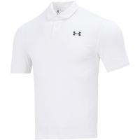 安德玛（Under Armour）短袖Polo衫 夏季透气舒适翻领半袖休闲运动T恤男 白色 2XL