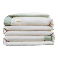 名创优品(MINISO)拼边大豆纤维夏被 空调被夏凉被夏季薄被子 200x230cm(2x2.3米)