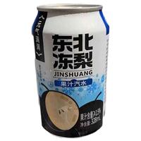 美玏 东北冻梨汽水果汁320ml*12罐怀旧果味老汽水冻梨饮料东北特产 320mL*12罐 东北冻梨汽水