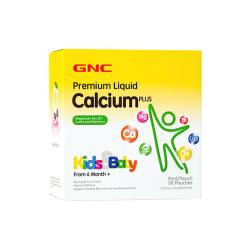 GNC 健安喜 DHA补锌复合维生素D3软胶囊3-12岁 儿童液体钙镁锌30条