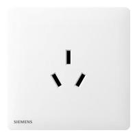 西门子(SIEMENS)开关插座哑光 16A三孔插座 挂机空调暗装插座 灵煜雾沙白