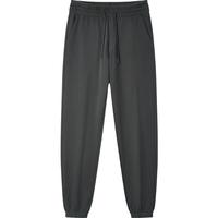 森马休闲裤男简约纯色百搭针织长裤秋季抽绳束脚裤运动风101524127121 褐灰20851 L (175)