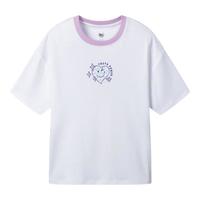 361°童装女童短袖针织衫夏季中大童舒适针织衫短袖 本白 160