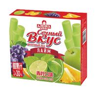 am海象皇宫俄罗斯风味冰淇淋鲜果汁棒冰青柠味40g*10棒支果味冰激凌雪糕冰棍 鲜果汁棒冰家庭装青柠40g*10支