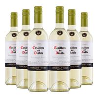 红魔鬼(Casillero del Diablo)珍藏红葡萄酒 750ml*6瓶整箱 智利红酒 聚餐酒 聚会宴请 (酸度清爽)长相思白整箱