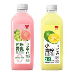 味全 复合果汁饮料 芭乐青提+小青柠 900ml*4瓶