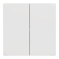施耐德电气双开单控开关 86型暗装二开开关插座面板 桓悦系列 清雅白色
