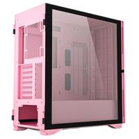 NKZK爱国者K1吹雪diy机箱神光同步灯板UV喷印图案 支持4090竖装显卡360水冷机箱来图 星光女神【机箱四面+三灯板+四风扇】 【2023加强升级版】支持来图