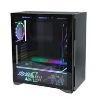 NKZK爱国者K1吹雪diy机箱神光同步灯板UV喷印图案 支持4090竖装显卡360水冷机箱来图 星光女神【机箱四面+三灯板】 【2023加强升级版】支持来图