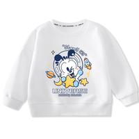 BoBDoG巴布豆儿童卫衣春秋款宝宝衣服打底衫中小童舒适亲肤百搭上衣外穿童装 白 环绕巴布 130