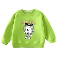 BoBDoG巴布豆儿童卫衣春秋款宝宝衣服打底衫中小童舒适亲肤百搭上衣外穿童装 果绿 星际巴布 110