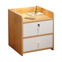 京晴家居(TSING FURNITURE)窄床头柜小型尺寸柜子迷你简约现代置物储物卧室简易夹缝床边柜 带锁枫木色单抽32cm 晒图有礼