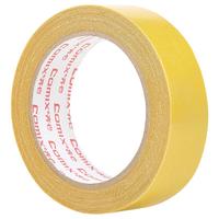 齐心 强粘力双面布基胶带30mm*10m*280μm单卷装 墙面地板固定持久无痕 黄色BJ3010