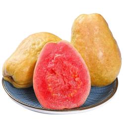 京鲜生 树熟软糯 红心芭乐  脆爽白心芭乐 5斤 4个装 2.5kg