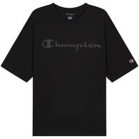 Champion 男女同款 纯棉 薄款短袖T恤 草写Logo胶印