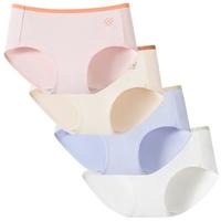 芬腾可安 4条装内裤100%纯棉底裆女士内裤女