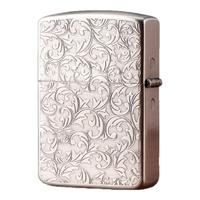 ZORRO佐罗煤油防风打火机 古银拉丝经典唐草 父亲 【古银】 拉丝唐草