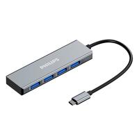 PHILIPS 飞利浦 SWR1607 Type-C扩展坞 四合一 0.15m 太空灰