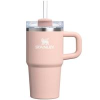 STANLEY吸管杯水杯保温杯大容量办公车载不锈钢杯子591ML-桃杏粉 桃杏粉591ML