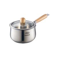 爱仕达奶锅316L不锈钢婴儿宝宝辅食锅小奶锅加厚燃气电磁通用NS18B17WG 升级 无蒸格 316L宝宝级 18cm