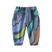  cicibear/齐齐熊 撞色 男童长裤  抽象色块（尺码偏大 买小一码） 110