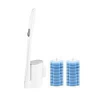 妙洁一次性马桶刷套装 家用卫生间洗厕所洗马桶清洁刷子 1刷杆+16替换头