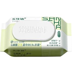 三仕达 马桶消毒湿厕纸大包80片