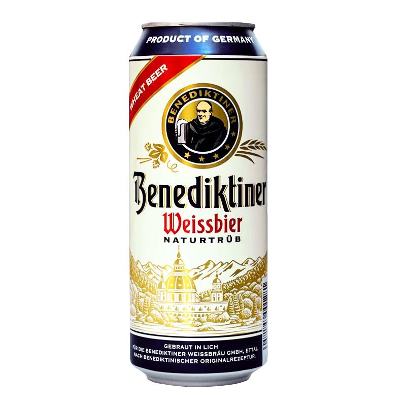  Benediktiner/百帝王 精酿小麦 德国白啤酒  1x6x500ml 包装 500ml