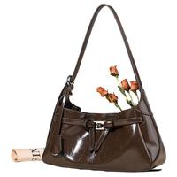 TUCANO啄木鸟真皮包包女2025春饺子包油蜡皮腋下包高级感单肩斜挎包