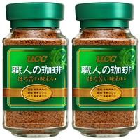 悠诗诗(UCC)精品职人大师系列生椰拿铁绿标冻干纯黑咖啡粉90g*2瓶 两瓶装
