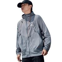 DESSO唐狮集团防晒衣男轻薄夹克外套防晒服夏季宽松款 军绿 L L -(125斤-135斤)