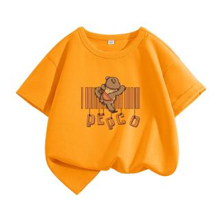 小猪班纳男童t恤2025男孩夏季纯棉透气短袖中大童夏装运动半袖上衣