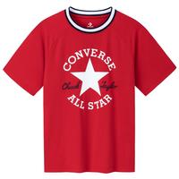 Converse 匡威童装男女童短袖T恤夏季儿童速干清凉休闲短T上衣 学院红 160 /76 【身高152-158cm】