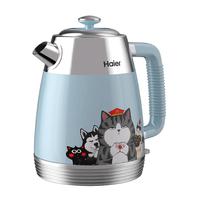 海尔吾皇万睡电热水壶 304不锈钢1.7L大容量家用烧水壶 HKT- K317DKA吾皇猫ip联名 【吾皇】304&大功率快烧 1.7L