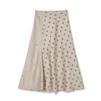 【微光裙子】复古艺术印花经典拼接A字半身