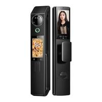 英典R40双摄猫眼智能门锁掌静脉指纹锁3D人脸智能锁电子锁入户密码锁